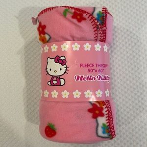New Hello Kitty Pink Fleece Throw